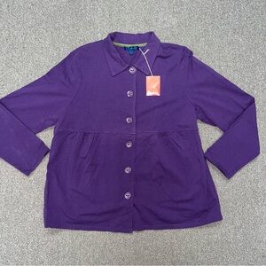 Boden Light Purple Jacket with pockets size 20 NWT